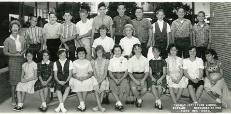 Thomas Jefferson School 6th Grade. Darlene Carothers is on the far right, first row. Thomas Jefferson School 6th Grade. Darlene Carothers is on the far right, first row.