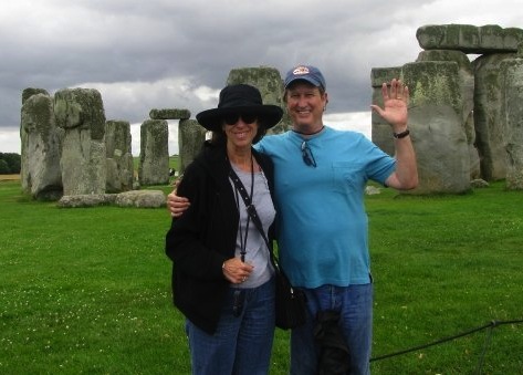 Dennis and his wife at Stonehenge.