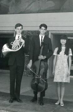 Winners of the Burbank Women's Chorus music scholarships, 1968.