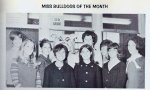 Miss Bulldogs of the Month, 1968. Laura Ziskin is second from the&nbsp;left.