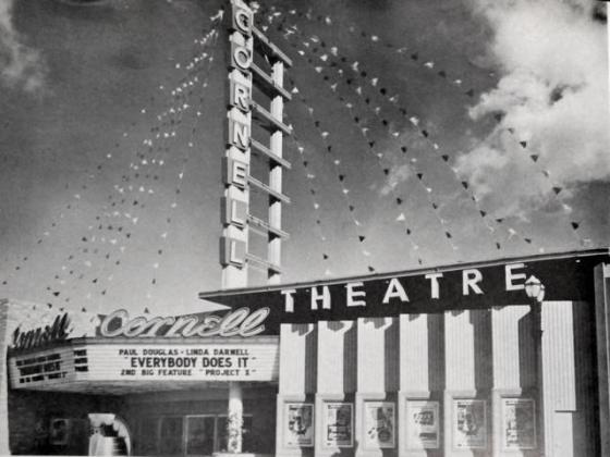 The Cornell movie theatre, not far from Burbank High. The Cornell movie theatre, not far from Burbank High.