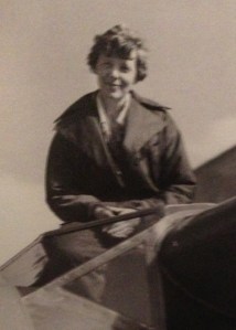 Amelia Earhart in Burbank. Photo from the Matson Navigation Company archives.