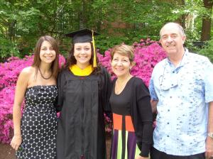 John and Donna Wray are both retired. Shown here with their two daughters, 
