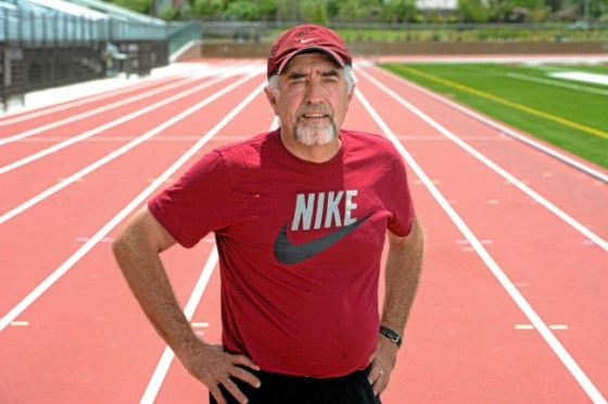 Mark Covert, the U.S. record holder and No. 2 in the world for the longest streak of consecutive days having run at least 1 mile, will end the streak Tuesday, July 23, on the 45th anniversary of when it started. (Michael Owen Baker/L.A. Daily News)