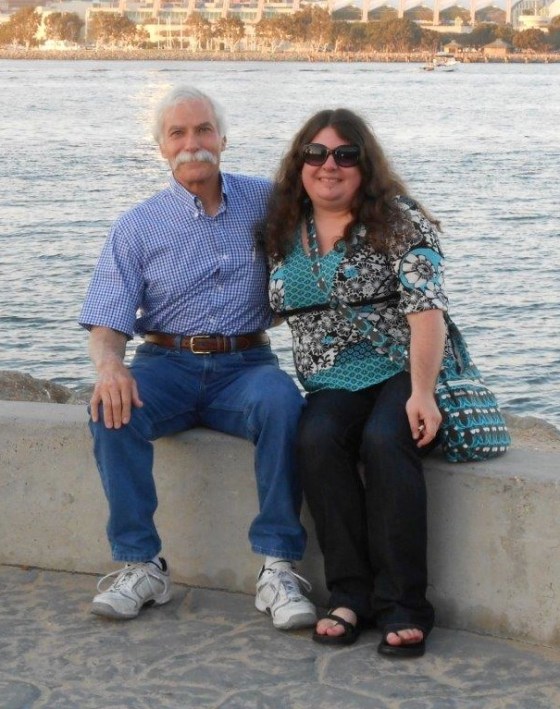 Mike Mooney with his daughter at Coronado
