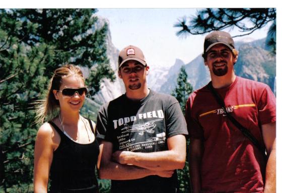 Bill Reimers' three children at Yosemite.