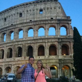 Daughter Heather and son-in-law in Italy for vacation.