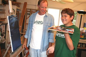 Greg Sanders teaches oil painting as well as being an artist in his own right.