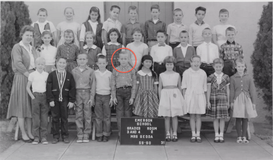 Grade 4, Mrs. Gedda's class. Brett is standing right next to me (I'm the one in the pigtails!)