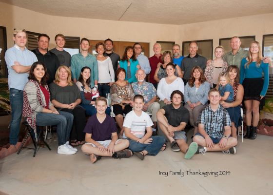 Irey family Thanksgiving 2014