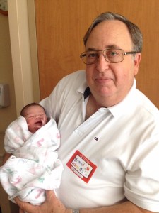Dave Campbell with his newest grandchild.