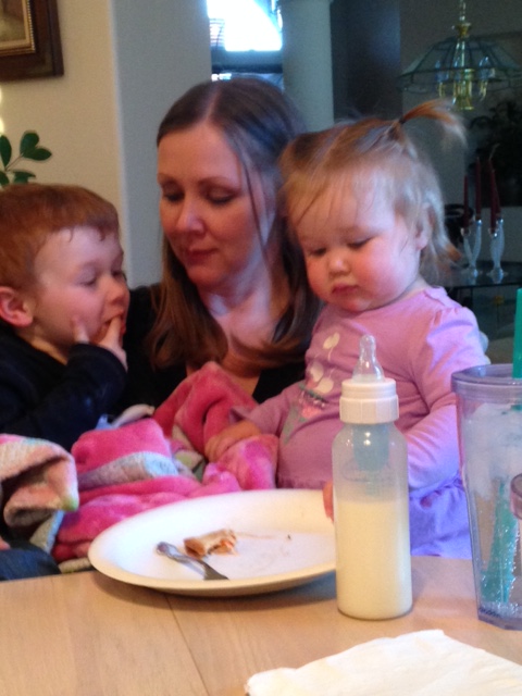 Chris' daughter and her children